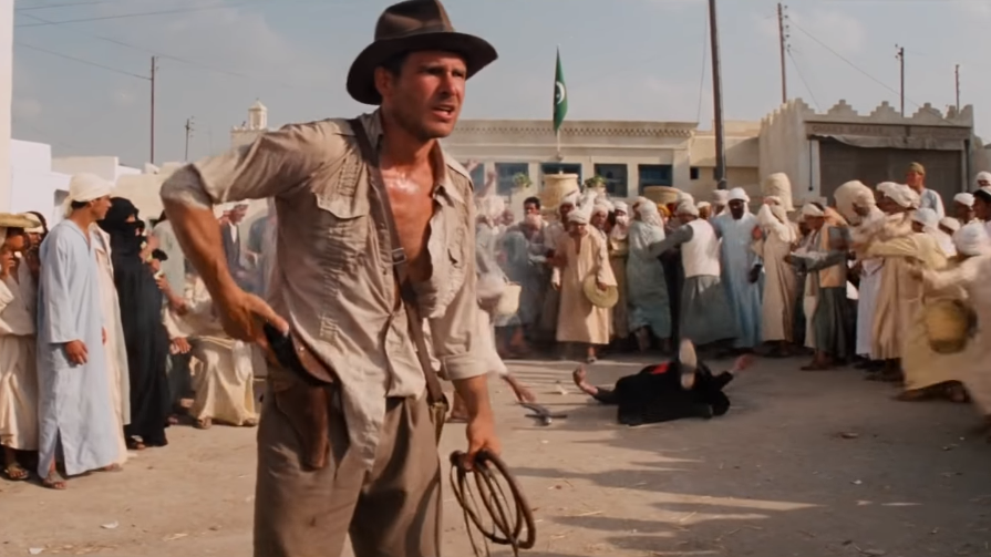 raiders of the lost ark sword fight